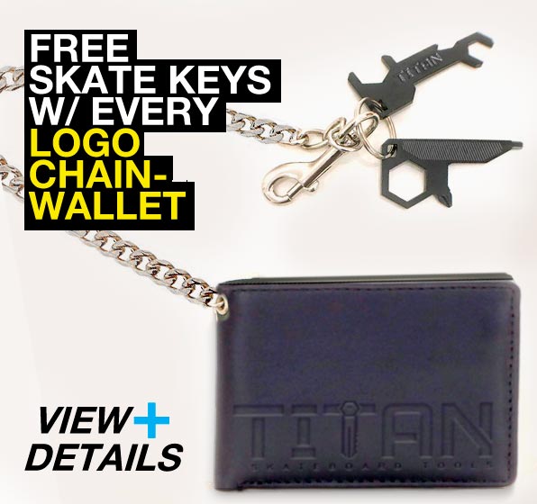 TITAN chain wallet with free skate tools