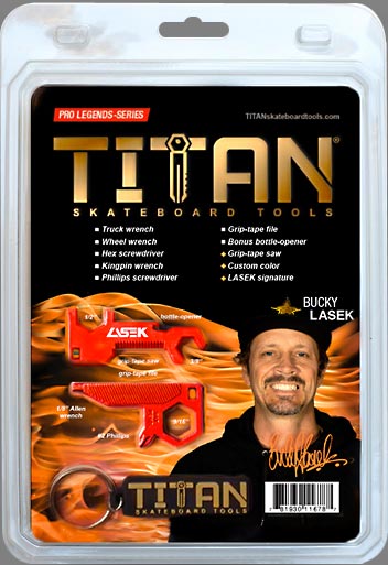 Bucky Lasek TITAN Skateboard Tool wrench