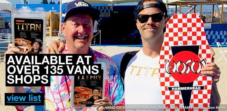 VANS founder Steve Van Doren with TITAN Skate Tools Founder Don Holm